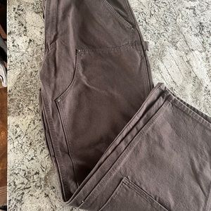 Carhartt Double knee Dungree fit mens 40x34 dark brown. Both pair sell together